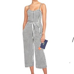 Denim Striped Jumpsuit